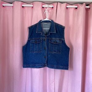 Jordache Dark-wash Denim Vest
